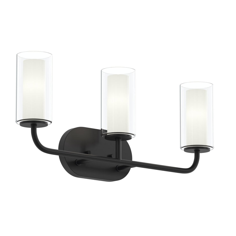 Progress Canada - Three Light Bath Vanity - Mack - Matte Black- Union Lighting Luminaires Decor