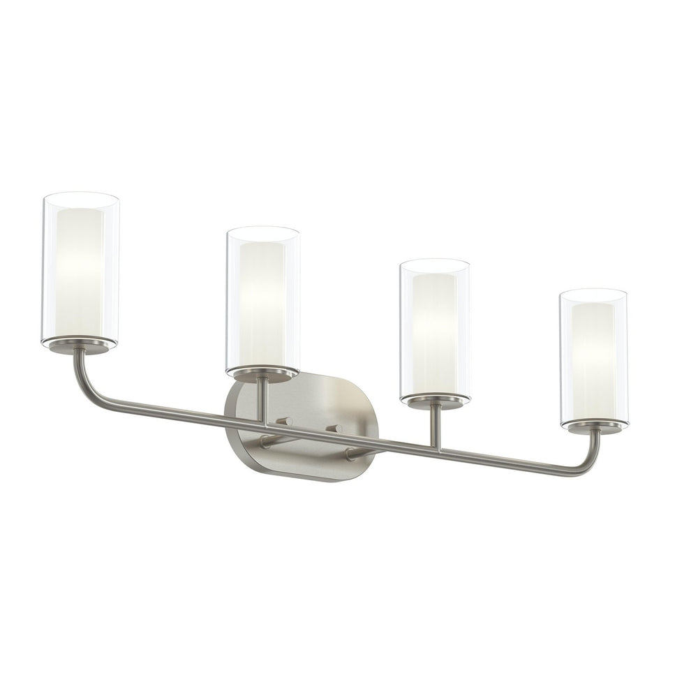 Progress Canada - Four Light Bath Vanity - Mack - Brushed Nickel- Union Lighting Luminaires Decor
