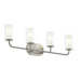 Progress Canada - Four Light Bath Vanity - Mack - Brushed Nickel- Union Lighting Luminaires Decor