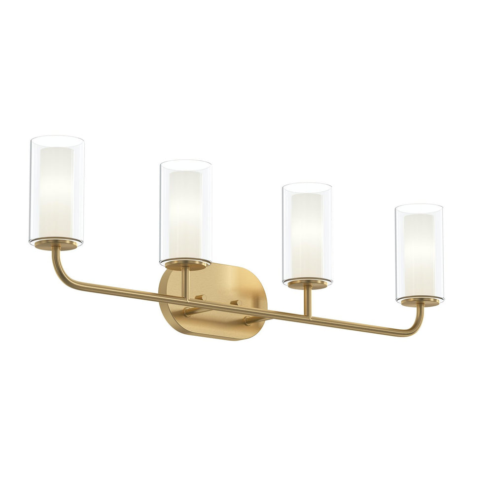 Progress Canada - Four Light Bath Vanity - Mack - Brushed Gold- Union Lighting Luminaires Decor