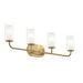 Progress Canada - Four Light Bath Vanity - Mack - Brushed Gold- Union Lighting Luminaires Decor