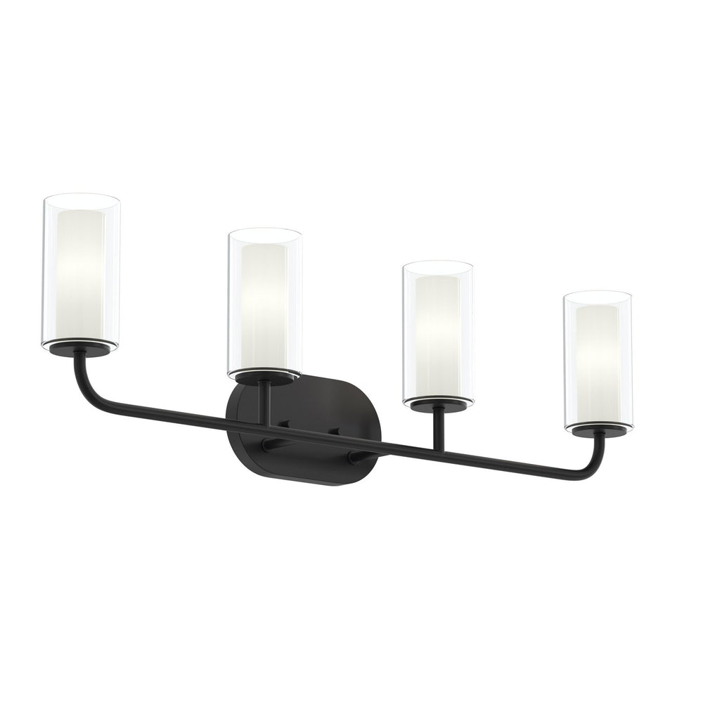 Progress Canada - Four Light Bath Vanity - Mack - Matte Black- Union Lighting Luminaires Decor