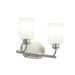 Progress Canada - Two Light Bath Vanity - Reines - Brushed Nickel- Union Lighting Luminaires Decor