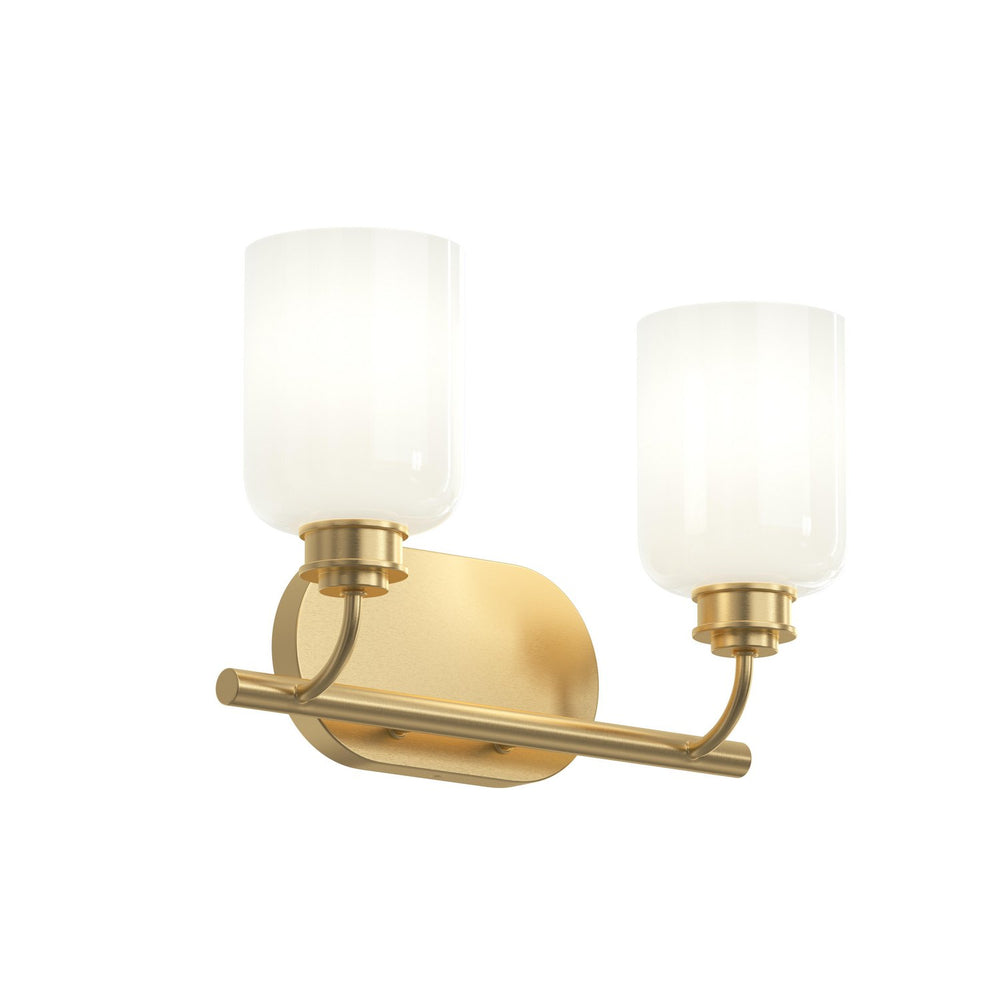 Progress Canada - Two Light Bath Vanity - Reines - Brushed Gold- Union Lighting Luminaires Decor