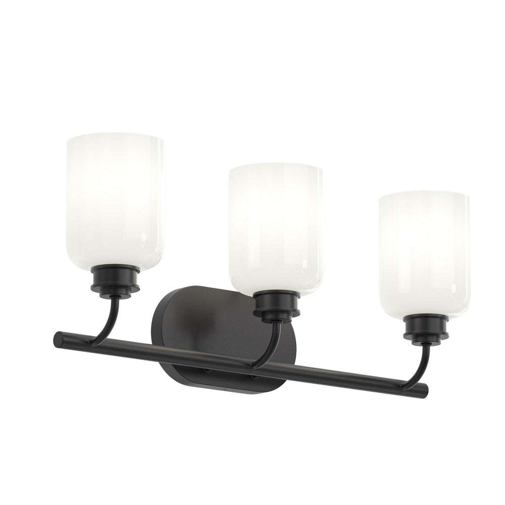 Progress Canada - Three Light Bath Vanity - Reines - Matte Black- Union Lighting Luminaires Decor