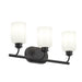 Progress Canada - Three Light Bath Vanity - Reines - Matte Black- Union Lighting Luminaires Decor