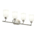 Progress Canada - Four Light Bath Vanity - Reines - Brushed Nickel- Union Lighting Luminaires Decor