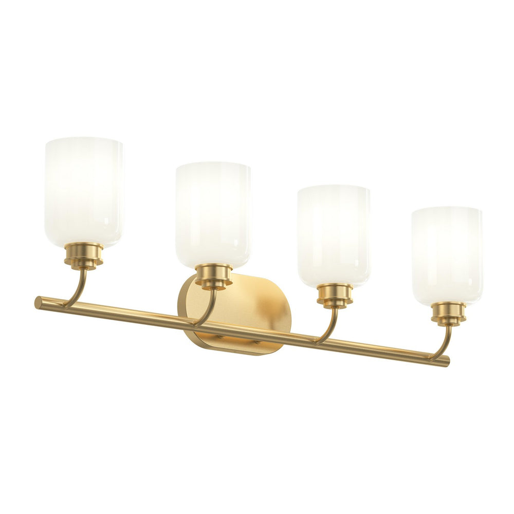 Progress Canada - Four Light Bath Vanity - Reines - Brushed Gold- Union Lighting Luminaires Decor