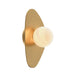Regina Andrew Canada - One Light Wall Sconce - Rhoads - Natural Brass- Union Lighting Luminaires Decor