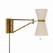 Regina Andrew Canada - Two Light Wall Sconce - Gable - Antique Natural Brass- Union Lighting Luminaires Decor