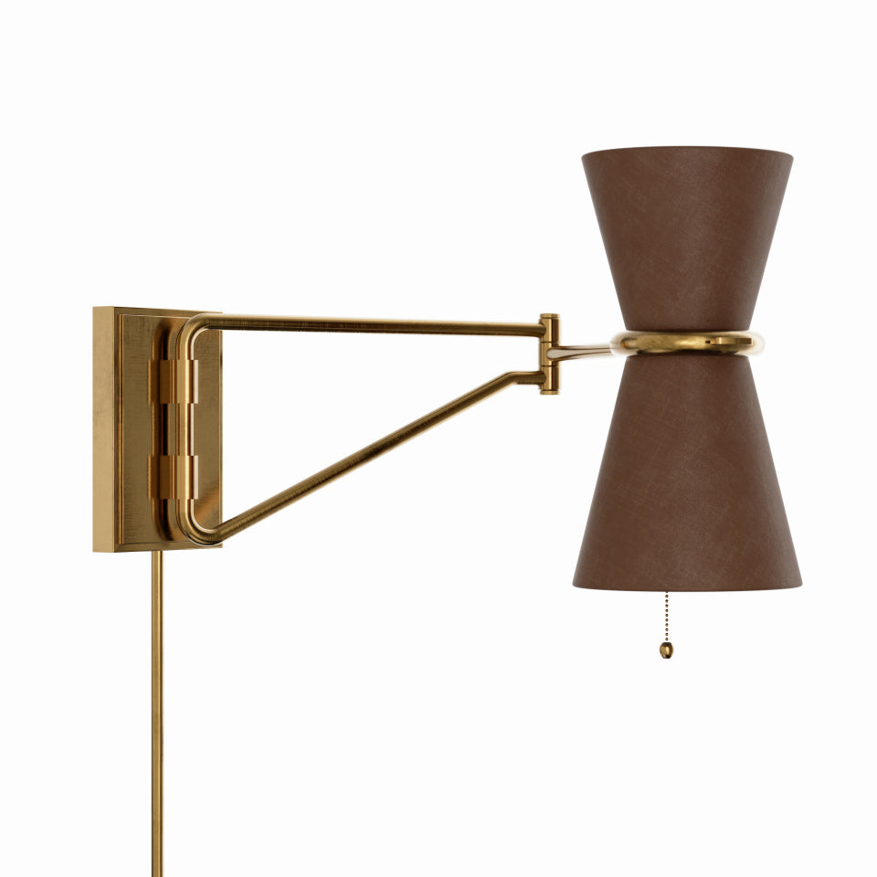 Regina Andrew Canada - Two Light Wall Sconce - Gable - Antique Natural Brass- Union Lighting Luminaires Decor