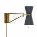 Regina Andrew Canada - Two Light Wall Sconce - Gable - Antique Natural Brass- Union Lighting Luminaires Decor