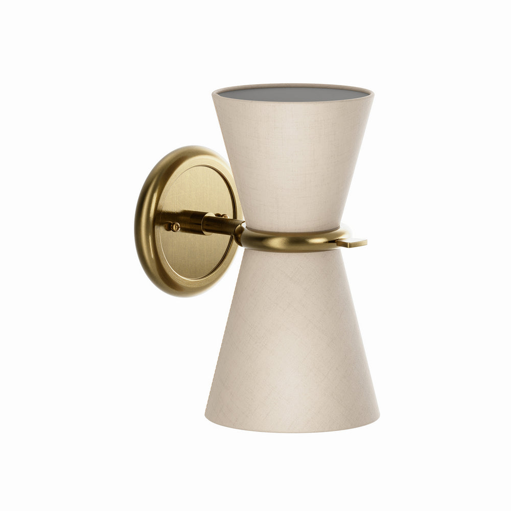 Regina Andrew Canada - Two Light Wall Sconce - Gable - Antique Natural Brass- Union Lighting Luminaires Decor
