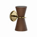 Regina Andrew Canada - Two Light Wall Sconce - Gable - Antique Natural Brass- Union Lighting Luminaires Decor