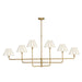 Regina Andrew Canada - Six Light Chandelier - Polly - Natural Brass- Union Lighting Luminaires Decor
