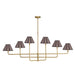 Regina Andrew Canada - Six Light Chandelier - Polly - Natural Brass- Union Lighting Luminaires Decor