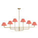 Regina Andrew Canada - Six Light Chandelier - Polly - Natural Brass- Union Lighting Luminaires Decor