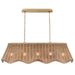 Regina Andrew Canada - Five Light Linear Chandelier - Margo - Natural- Union Lighting Luminaires Decor