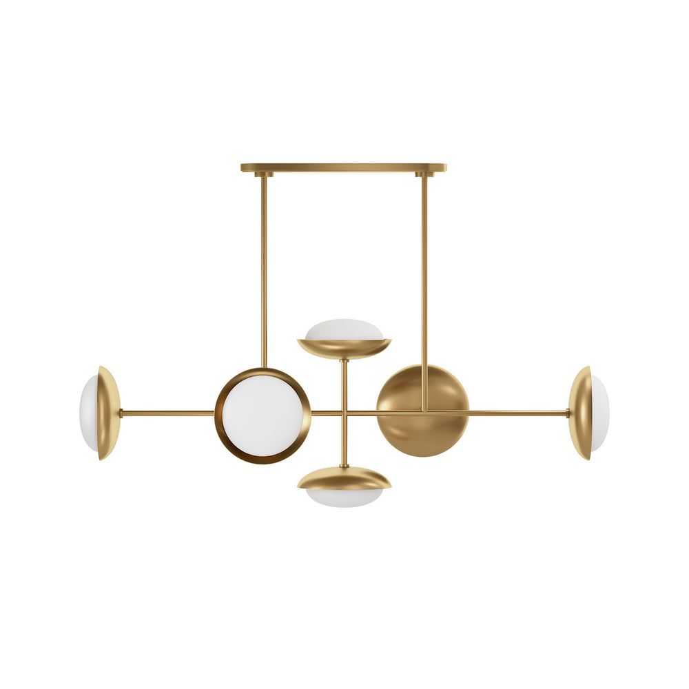 Regina Andrew Canada - Six Light Chandelier - Bond - Natural Brass- Union Lighting Luminaires Decor