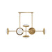 Regina Andrew Canada - Six Light Chandelier - Bond - Natural Brass- Union Lighting Luminaires Decor