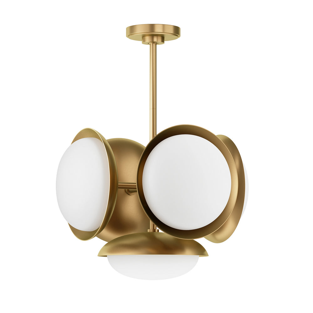 Regina Andrew Canada - Five Light Pendant - Bond - Natural Brass- Union Lighting Luminaires Decor