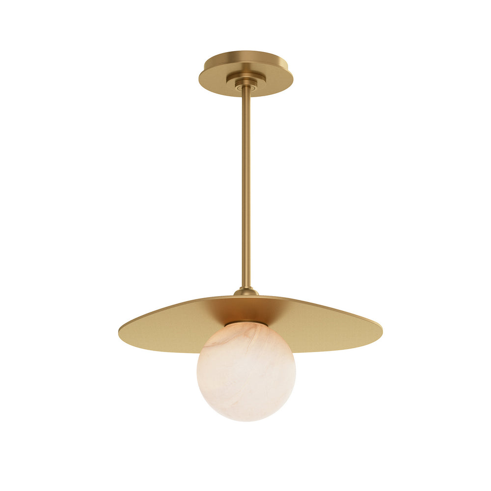 Regina Andrew Canada - One Light Pendant - Rhoads - Natural Brass- Union Lighting Luminaires Decor