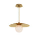 Regina Andrew Canada - One Light Pendant - Rhoads - Natural Brass- Union Lighting Luminaires Decor