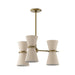 Regina Andrew Canada - Six Light Pendant - Gable - Antique Natural Brass- Union Lighting Luminaires Decor