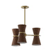 Regina Andrew Canada - Six Light Pendant - Gable - Antique Natural Brass- Union Lighting Luminaires Decor