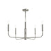 Progress Canada - Five Light Chandelier - Reines - Brushed Nickel- Union Lighting Luminaires Decor