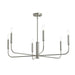 Progress Canada - Six Light Chandelier - Reines - Brushed Nickel- Union Lighting Luminaires Decor
