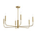 Progress Canada - Six Light Chandelier - Reines - Brushed Gold- Union Lighting Luminaires Decor