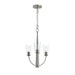Progress Canada - Three Light Chandelier - Jheni - Brushed Nickel- Union Lighting Luminaires Decor
