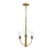 Progress Canada - Three Light Chandelier - Jheni - Brushed Gold- Union Lighting Luminaires Decor