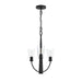 Progress Canada - Three Light Chandelier - Jheni - Matte Black- Union Lighting Luminaires Decor