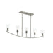 Progress Canada - Five Light Linear Chandelier - Jheni - Brushed Nickel- Union Lighting Luminaires Decor