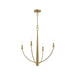 Progress Canada - Four Light Chandelier - Jheni - Brushed Gold- Union Lighting Luminaires Decor