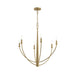 Progress Canada - Six Light Chandelier - Jheni - Brushed Gold- Union Lighting Luminaires Decor