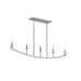 Progress Canada - Five Light Linear Chandelier - Jheni - Brushed Nickel- Union Lighting Luminaires Decor