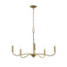 Progress Canada - Five Light Chandelier - Ilia - Brushed Gold- Union Lighting Luminaires Decor