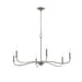 Progress Canada - Six Light Chandelier - Ilia - Brushed Nickel- Union Lighting Luminaires Decor