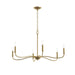 Progress Canada - Six Light Chandelier - Ilia - Brushed Gold- Union Lighting Luminaires Decor