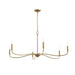 Progress Canada - Six Light Chandelier - Ilia - Brushed Gold- Union Lighting Luminaires Decor