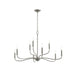 Progress Canada - Nine Light Chandelier - Ilia - Brushed Nickel- Union Lighting Luminaires Decor