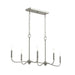 Progress Canada - Six Light Linear Chandelier - Ilia - Brushed Nickel- Union Lighting Luminaires Decor