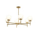 Progress Canada - Six Light Chandelier - Rigsby - Brushed Gold- Union Lighting Luminaires Decor