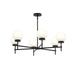 Progress Canada - Six Light Chandelier - Rigsby - Matte Black- Union Lighting Luminaires Decor