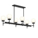 Progress Canada - Six Light Linear Chandelier - Rigsby - Matte Black- Union Lighting Luminaires Decor