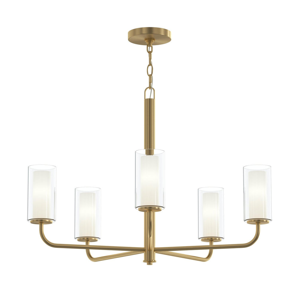 Progress Canada - Five Light Chandelier - Mack - Brushed Gold- Union Lighting Luminaires Decor
