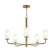 Progress Canada - Five Light Chandelier - Mack - Brushed Gold- Union Lighting Luminaires Decor